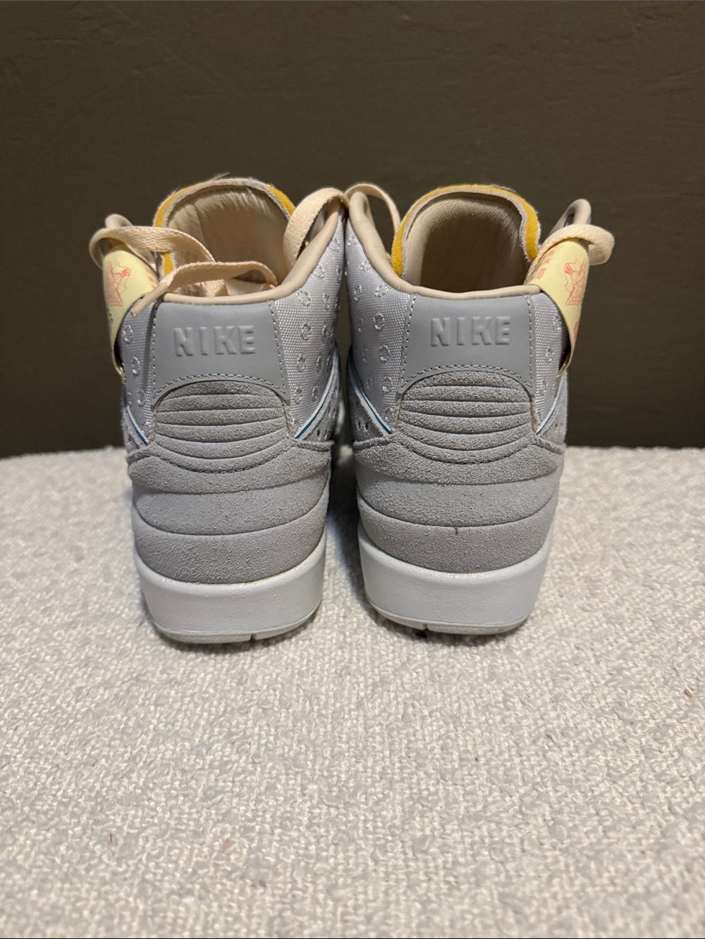 Air Jordan 2 x Union LA Gray Blue High Top Sneakers | Excellent Condition - Picture 5 of 8